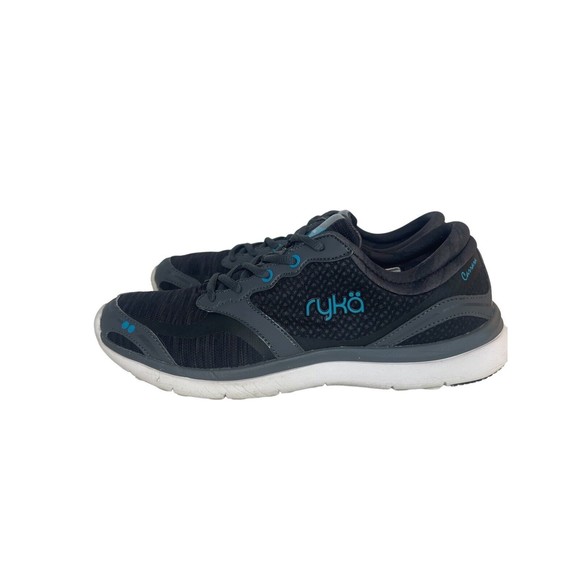 Ryka Shoes - Ryka Carrara Woman's Sneakers Black Blue Cross Training Walking Size 8M